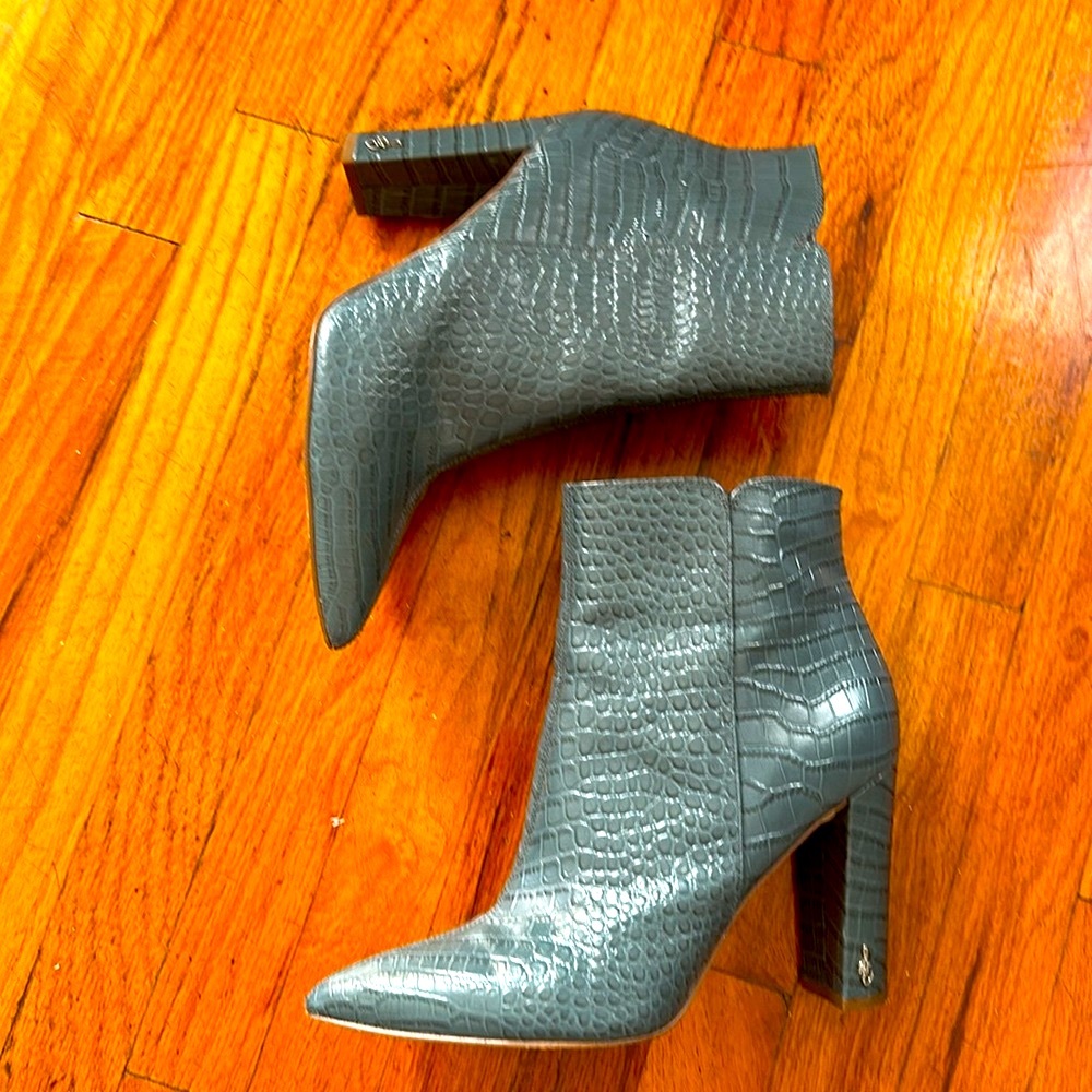 Sam Edelman, Croc Ankle Boots